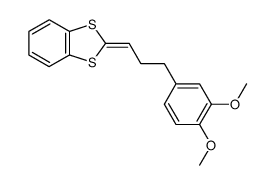 1-(4,4-(1,2-Benzenediyldithio)but-3-enyl)-4-dimethoxybenzene结构式