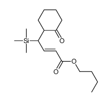butyl 4-(2-oxocyclohexyl)-4-trimethylsilylbut-2-enoate Structure