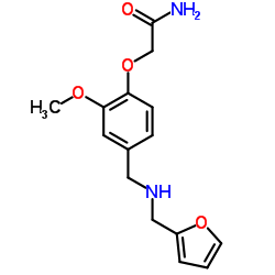 2-(4-{[(2-Furylmethyl)amino]methyl}-2-methoxyphenoxy)acetamide Structure
