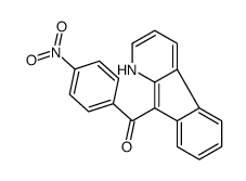 1H-indeno[2,1-b]pyridin-9-yl-(4-nitrophenyl)methanone结构式
