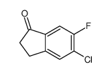 5-氯-6-氟-2,3-二氢-1H-茚-1-酮结构式