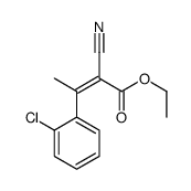 2-BUTENOIC ACID, 3-(2-CHLOROPHENYL)-2-CYANO-, ETHYL ESTER结构式