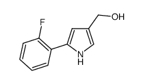 1H-PYRROLE-3-METHANOL, 5-(2-FLUOROPHENYL)- Structure