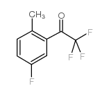 2,2,2-三氟-1-(5-氟-2-甲基苯基)乙酮结构式