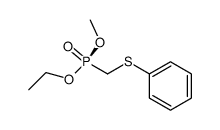 (-)-ethyl methyl phenylsulfenylmethanephosphonate结构式