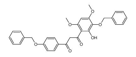 1-(3-(benzyloxy)-2-hydroxy-4,6-dimethoxyphenyl)-3-(4-(benzyloxy)phenyl)propane-1,3-dione结构式