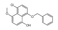 5-chloro-4-methoxy-8-phenylmethoxynaphthalen-1-ol结构式