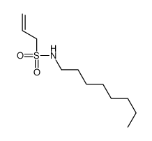 N-octylprop-2-ene-1-sulfonamide结构式