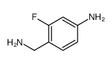 4-(Aminomethyl)-3-fluoroaniline结构式