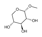 methyl alpha-D-xylopyranoside Structure