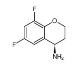 2H-1-Benzopyran-4-amine, 6,8-difluoro-3,4-dihydro-, (4R) Structure