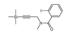 2-iodo-N-methyl-N-(3-trimethylsilylprop-2-ynyl)benzamide结构式