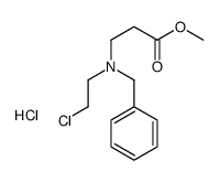 benzyl-(2-chloroethyl)-(2-methoxycarbonylethyl)azanium chloride structure
