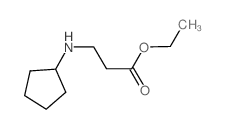 3-(环戊基氨基)丙酸乙酯结构式