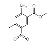 Benzoic acid, 2-amino-4-methyl-5-nitro-, methyl ester Structure