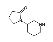 1-(哌啶-3-基)吡咯烷-2-酮结构式