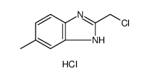 1H-Benzimidazole, 2-(chloromethyl)-6-methyl-, hydrochloride结构式