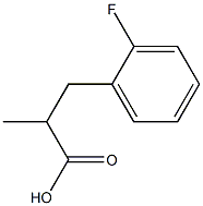 3-(2-氟苯基)-2-甲基丙酸结构式