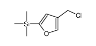 [4-(chloromethyl)furan-2-yl]-trimethylsilane Structure