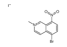 5-bromo-2-methyl-8-nitroisoquinolin-2-ium,iodide Structure