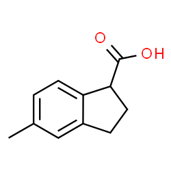 5-甲基-2,3-二氢-1H-茚-1-羧酸结构式