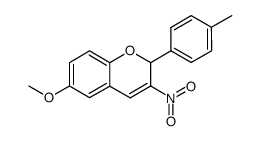 6-methoxy-3-nitro-2-(p-tolyl)-2H-chromene Structure