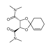 (2R,3R)-1,4-Dioxa-spiro[4.5]dec-6-ene-2,3-dicarboxylic acid bis-dimethylamide Structure