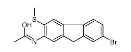 N-(7-bromo-3-methylsulfanyl-9H-fluoren-2-yl)acetamide Structure