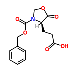 3-{(4R)-3-[(Benzyloxy)carbonyl]-5-oxo-1,3-oxazolidin-4-yl}propanoic acid结构式