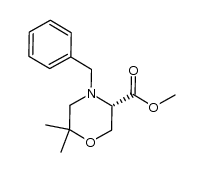 (S)-methyl 4-benzyl-6,6-dimethylmorpholine-3-carboxylate Structure