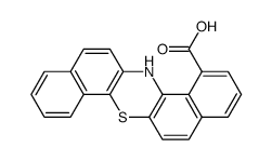 14H-dibenzo[a,h]phenothiazine-1-carboxylic acid结构式