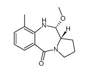(11R,11aS)-11-Methoxy-9-methyl-1,2,3,10,11,11a-hexahydro-benzo[e]pyrrolo[1,2-a][1,4]diazepin-5-one结构式