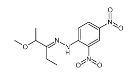 N-(2,4-Dinitro-phenyl)-N'-[1-ethyl-2-methoxy-prop-(E)-ylidene]-hydrazine结构式