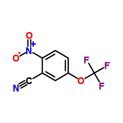 2-硝基-5-(三氟甲氧基)苯甲腈结构式