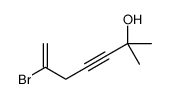 6-bromo-2-methylhept-6-en-3-yn-2-ol结构式