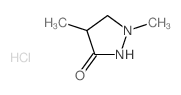 3-Pyrazolidinone,1,4-dimethyl-, hydrochloride (1:1)结构式