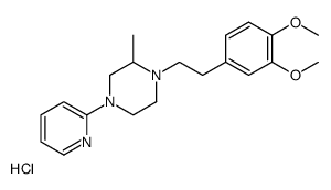 1-[2-(3,4-dimethoxyphenyl)ethyl]-2-methyl-4-pyridin-2-ylpiperazine,hydrochloride Structure