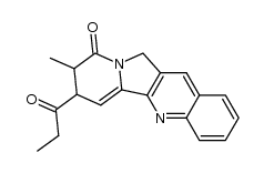 8-methyl-7-propionyl-7,8-dihydroindolizino[1,2-b]quinolin-9(11H)-one Structure