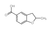 2-甲基-2,3-二氢-苯并呋喃-5-羧酸结构式