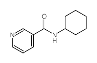 3-Pyridinecarboxamide,N-cyclohexyl- Structure