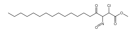 methyl 2-chloro-3-nitroso-4-oxooctadecanoate结构式