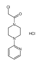 2-chloro-1-(4-(pyridin-2-yl)piperazin-1-yl)ethanone hydrochloride Structure