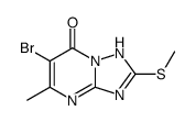 6-溴-5-甲基-2-甲基磺酰基-[1,2,4]噻唑并[1,5-a]嘧啶-7-醇结构式