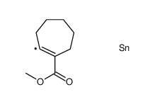 methyl 2-trimethylstannylcycloheptene-1-carboxylate Structure