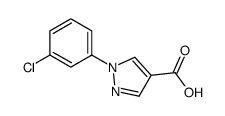 1-(3-CHLOROPHENYL)-1H-PYRAZOLE-4-CARBOXYLIC ACID structure