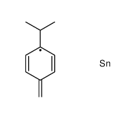 trimethyl-[(4-propan-2-ylphenyl)methyl]stannane结构式