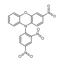 10-(2,4-dinitro-phenyl)-3-nitro-phenoxazine结构式