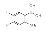 2-氨基-4,5-二氟苯硼酸结构式