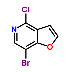 7-溴-4-氯呋喃并[3,2-c]吡啶结构式