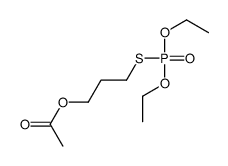 3-diethoxyphosphorylsulfanylpropyl acetate Structure